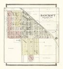 Vintage Map of Bancroft, Nebraska 1908