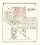 Vintage Map of Beemer, Nebraska 1908