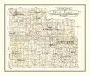 Vintage Map of Cedar County, Missouri 1908