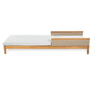 76.8" Solid Acacia Wood Sun Lounger Set of 2 with Grey Cushions by HouseOfZazla