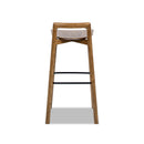 Sven 30" Modern Minimalist Low Back Wood Barstool by HouseOfZazla