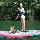 10 Feet Inflatable Stand up Paddle Board with 3 Fins and Adjustable Paddle-S by LJGDeals