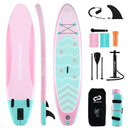 10 Feet Inflatable Stand up Paddle Board with 3 Fins and Adjustable Paddle-S by LJGDeals