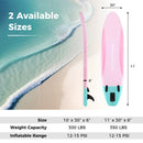 10 Feet Inflatable Stand up Paddle Board with 3 Fins and Adjustable Paddle-S by LJGDeals