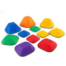 11 Pieces Kids Stepping Stone Square Stackable Indoor Outdoor-Multicolor by LJGDeals