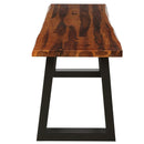 Solid Acacia Wood Patio Bench Dining Bench Seating Chair by LJGDeals