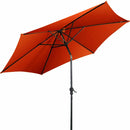 9 FT Outdoor Market Patio Table Umbrella Push Button Tilt Crank Lift-gray by LJGDeals