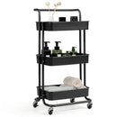 3-Tier Utility Cart Storage Rolling Cart with Casters by LJGDeals