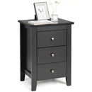 Set of 2 Nightstand End Beside Table Drawers by LJGDeals