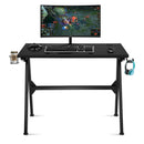 Ergonomic Computer Gaming Desk with Cup Holder and Headphone Hook by LJGDeals