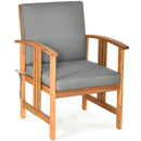 3PC Solid Wood Outdoor Patio Sofa Furniture Set by LJGDeals