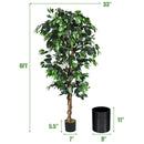 6 Feet Artificial Ficus Silk Tree by LJGDeals