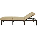 Outdoor Rattan Adjustable Cushioned Chaise by LJGDeals