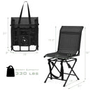All weather Outdoor Foldable 360 Degree Swivel Chair with Iron Frame by LJGDeals