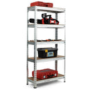 5-Tier Steel Shelving Unit Storage Shelves Heavy Duty Storage Rack-Silver by LJGDeals