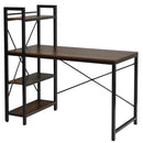 47.5 Inch Writing Study Computer Desk with 4-Tier Shelves by LJGDeals
