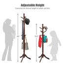 Entryway Height Adjustable Coat Stand with 9 Hooks by LJGDeals
