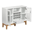 Wood Wine Storage Cabinet Sideboard Console Buffet Server-White by LJGDeals