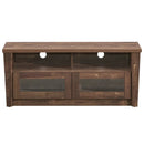 Wooden TV Stand with 2 Open Shelves and 2 Door Cabinets by LJGDeals