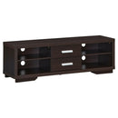 Modern TV Stand Entertainment Center with 2 Drawers and 4 Open Shelves by LJGDeals