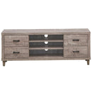 Retro Wooden TV Stand with 3 Open Shelves and 4 Drawers by LJGDeals