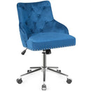 Tufted Upholstered Swivel Computer Desk Chair with Nailed Tri by LJGDeals