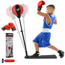 Kids Punching Bag with Adjustable Stand and Boxing Gloves by LJGDeals