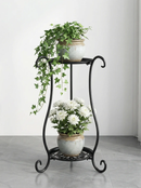 Two-Tier Metal Plant Stand – Double Layer Iron Flower Rack for Indoor & Outdoor Plants by 2Dropme