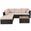 6 Pieces Outdoor Patio Rattan by LJGDeals
