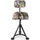 Swivel Hunting Chair Tripod Blind Stool with Detachable Backrest by LJGDeals