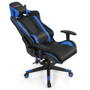 Massage Gaming Chair with Lumbar Support and Headrest by LJGDeals