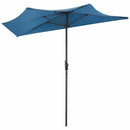 9Ft Patio Bistro Half Round Umbrella by LJGDeals