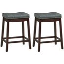 Set of 2 24-Inch Height Backless Counter Stool with Footrest by DirectDeals