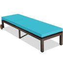 Back Adjustable Cushioned Patio Rattan Lounge Chair by LJGDeals