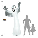 12 Feet Halloween Inflatable Spooky Ghost with Blower and LED Lights by LJGDeals