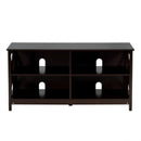 Wooden TV Stand Entertainment for TVs up to 55 Inch with X-Shaped Frame by LJGDeals