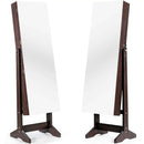 Standing Jewelry Armoire Cabinet with Full Length Mirror by LJGDeals