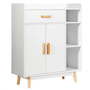 Floor Storage Cabinet Free Standing Cupboard Chest by LJGDeals