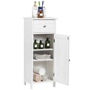 Wooden Bathroom Floor Storage Cabinet with Drawer and Shelf by LJGDeals