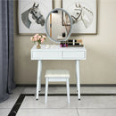 Touch Screen Vanity Makeup Table Stool Set with Lighted Mirror by LJGDeals