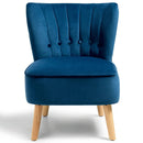 Armless Accent Chair Tufted Velvet Leisure Chair by LJGDeals