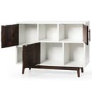 Wood Display Sideboard Storage Cabinet with Storage Compartments by LJGDeals