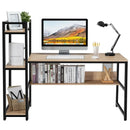 59-Inch Computer Desk Home Office Workstation 4-Tier Storage Shelves by LJGDeals