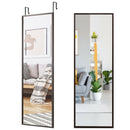 Full Length Metal Door Mirror with Adjustable Hook