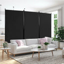 6 Feet 3 Panel Room Divider with Durable Hinges Steel Base by LJGDeals