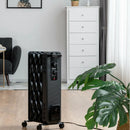 1500 W Oil-Filled Heater Portable Radiator Space Heater with Adjustable Thermostat by LJGDeals