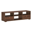 TV Stand Entertainment Media Center Console for TV's up to 60 Inch with Drawers Walnut