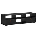 TV Stand Entertainment Media Center Console for TV's up to 60 Inch with Drawers Walnut