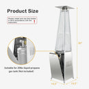 42000 BTU Pyramid Patio Heater with Wheels by LJGDeals