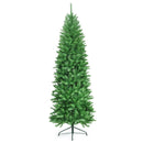6 Feet PVC Hinged Pre-lit Artificial Fir Pencil Christmas Tree with 150 Lights by DirectDeals